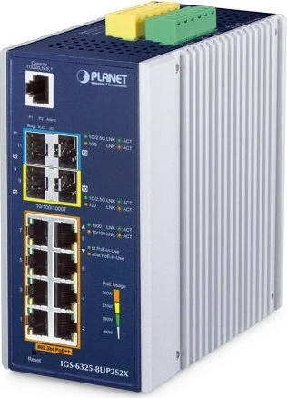 Planet Technology Industrial L3 8-Port GE + 2x 2.5G SFP + 2x 10G SFP+