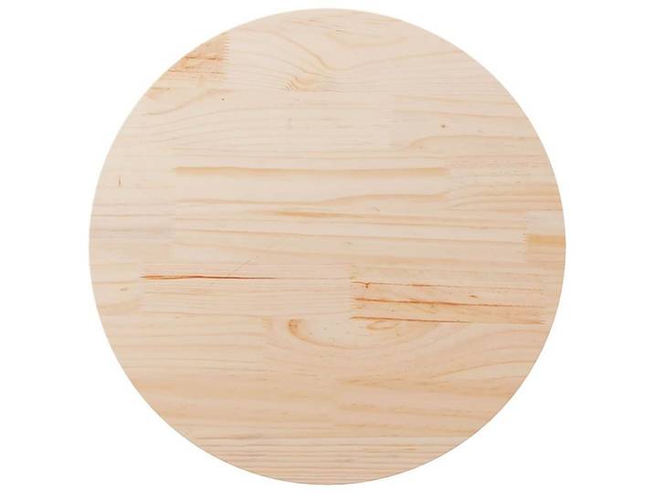 vidaXL Tischplatte vidaXL Tischplatte Ø90x2,5 cm Massivholz Kiefer