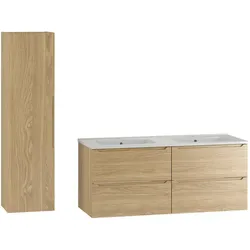 BADMÖBEL 120cm Viggo 2er-Set Holz