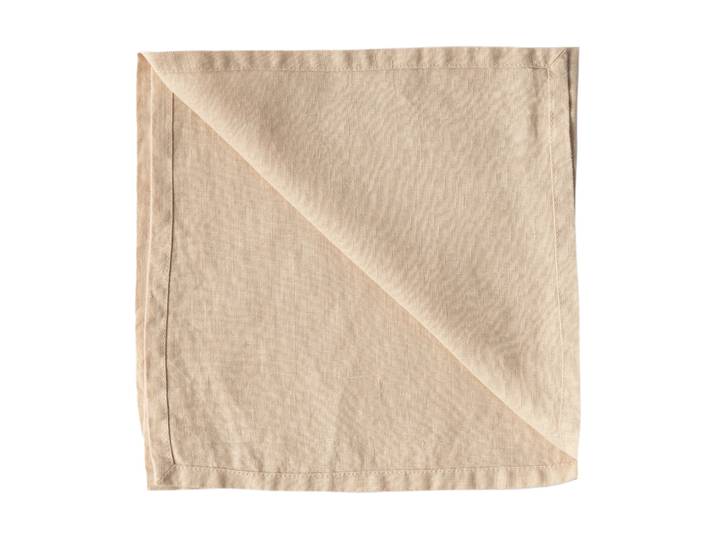 Tell Me More Serviette Washed linen Sable