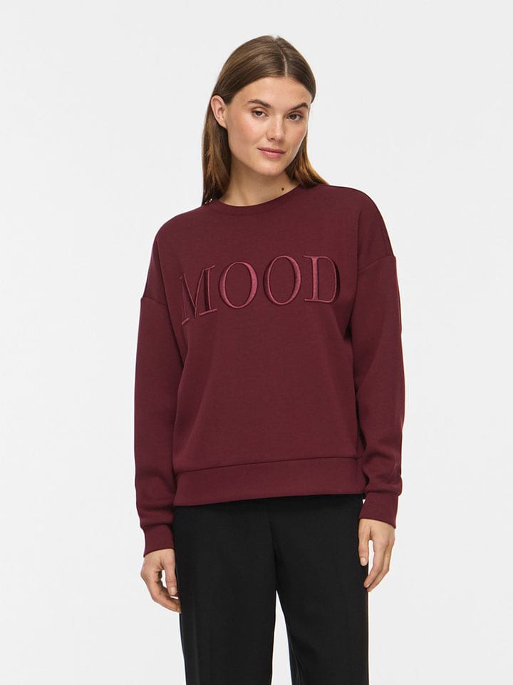 Vila Sweatshirt "Reflect" in Bordeaux - L