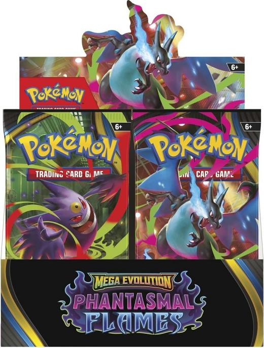 TCG Mega Evolution Phantasmal Flames Booster Box 36 Pcs 6+ Yearbeschädigt