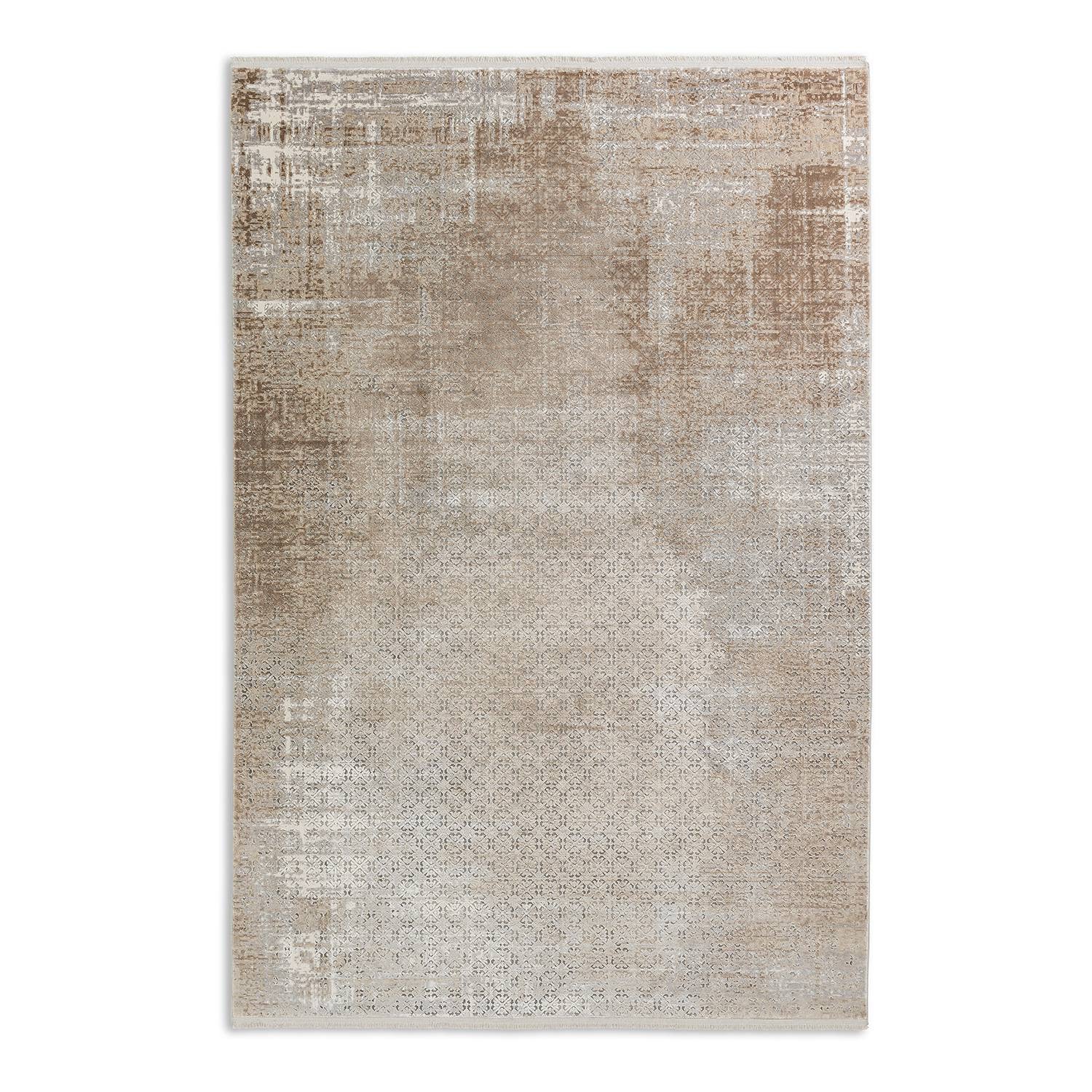 home24 Laagpolig vloerkleed Vision I beige/beige B/D: 200 x 290 cm mixweefsel