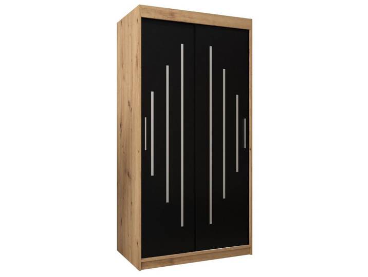 ABIKS MÖBEL Schwebetürenschrank YORK Schlafzimmerschrank - mit Kleiderstange, Regalen