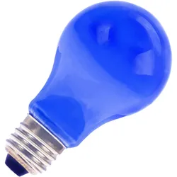 Glühbirne | Große Fassung E27 | Standard Glühbirne | Blau | 60mm | 40W