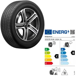 225/55 R18 102H XL Mercedes-Benz E-Klasse 214 Winterkomplettrad Bridgestone link