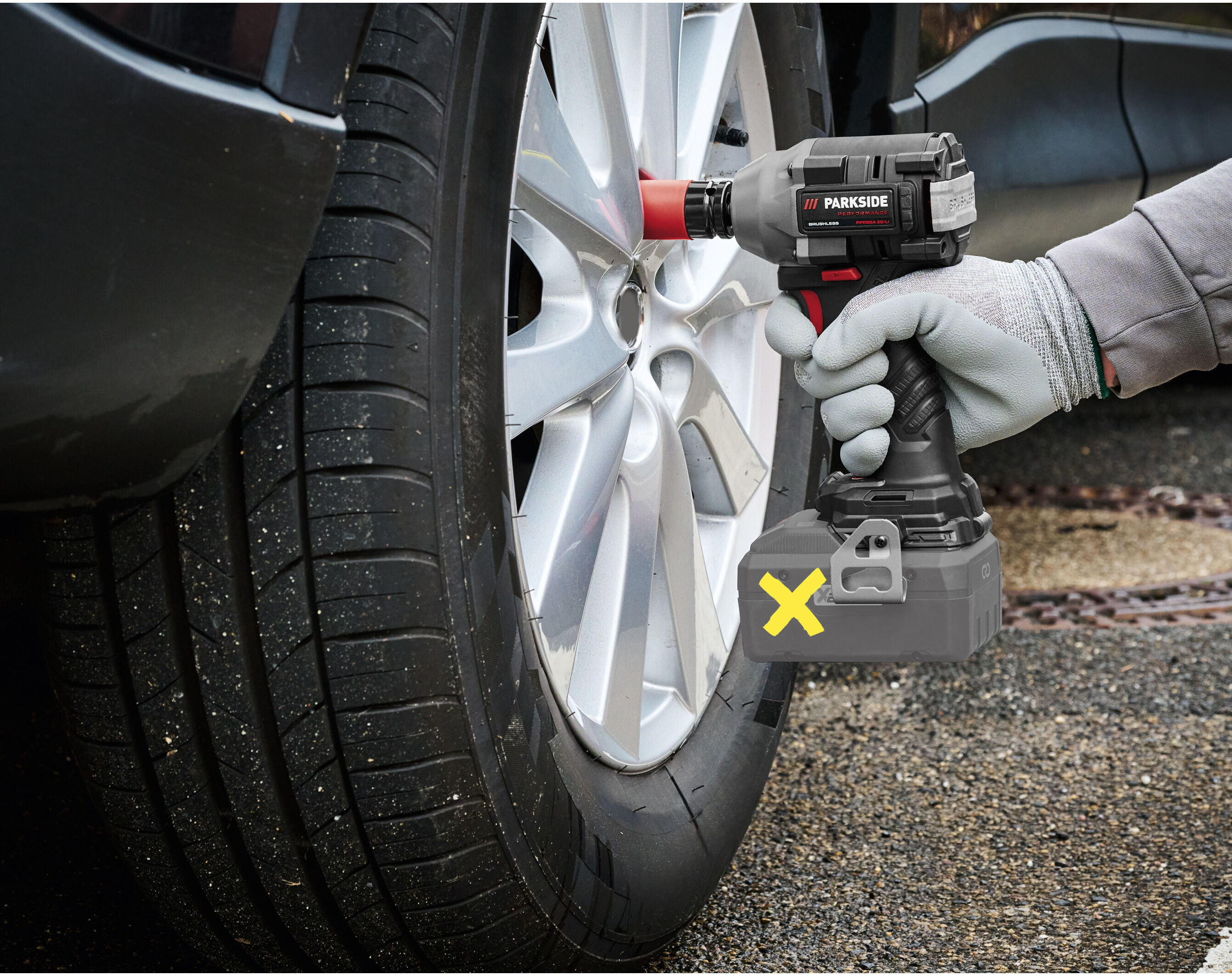 PARKSIDE PERFORMANCE® 20 V Akku-Drehschlagschrauber »PPDSSA 20-Li B2«, ohne Akku und Ladegerät