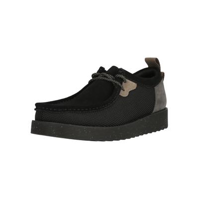 Sneaker CLARKS "Wallabee", Herren, Gr. 42, schwarz, Schuhe Sneaker, mit besonders stoßdämpfender Sohle