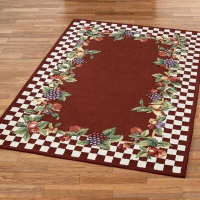 Nourison / Exclusives "Sonoma Fruit Rectangle Rug, 3'6"" x 5'6"", Port"