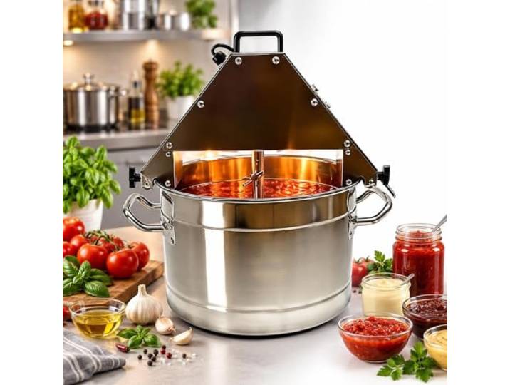 Marmeladen- Und Saucenrührer, Kommerziell, 10 L Automatischer Mixer Aus Edelstahl Mit Doppelpaddel Und Zusatzventilator For Kleine Unternehmen