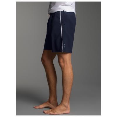 Badehose TRIGEMA "TRIGEMA Strand/Freizeitshorts", Herren, Gr. L, US-Größen, blau (navy), Polyamid, Badehosen Badehose