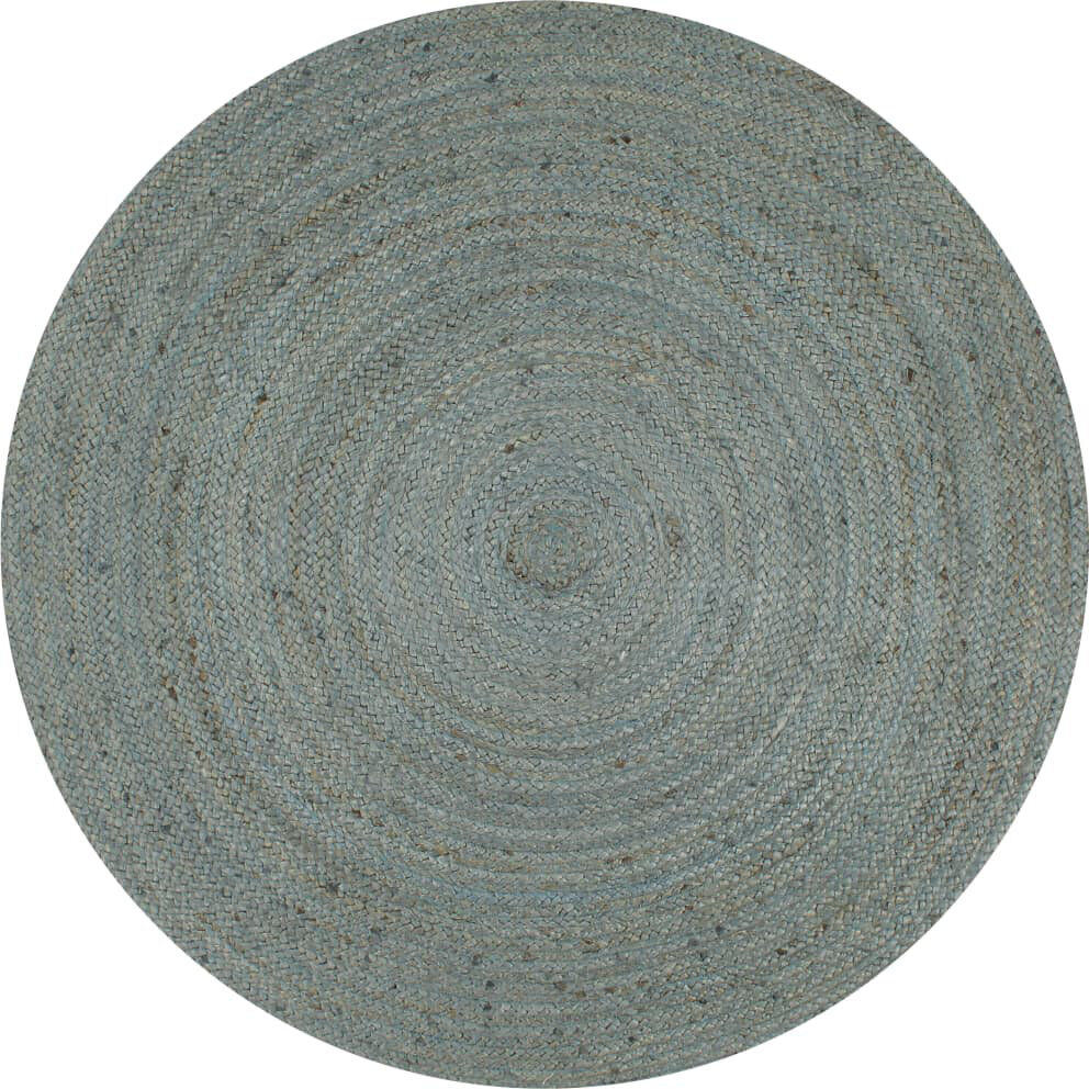 Brambly Cottage Round Becerra Solid Colour Hand Woven Area Rug Round 90cm