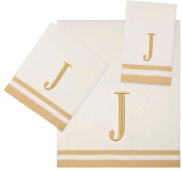 Avanti Linens Avanti IVR/GLD Monogram 3-Piece Towel Set - 3 Pc Towel Set