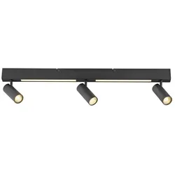 Just Light, Deckenleuchte, LED Deckenlampe SCHÖNER WOHNEN-Kollektion DANTE Strahlerleiste dreh- schwenkbar, zusätz. Downlight (GU10)