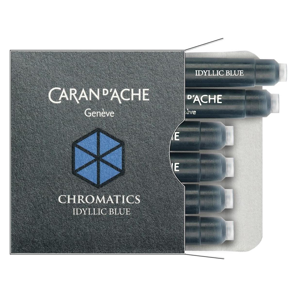Caran d'Ache Chromatics Tintenpatronen (Blau, 6 Stk.) (8021.14)