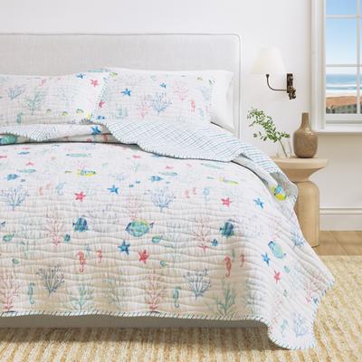 Linery & Co. Nautical Printed Reversible Quilt Set
