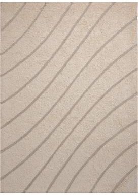 Alora Decor Oasis Beige Contemporary Hand-Tufted Wool Rug