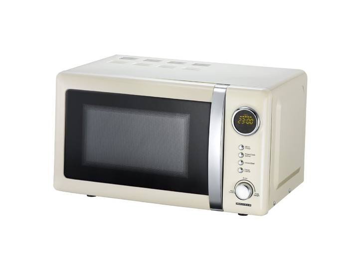 Four à micro-ondes électronique crème
