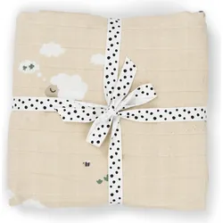 Tiny Farm Wickeltuch 120 x 120 cm, beige