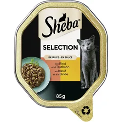 Sheba Selection in Sauce mit Rind und Truthahn 22x85 g