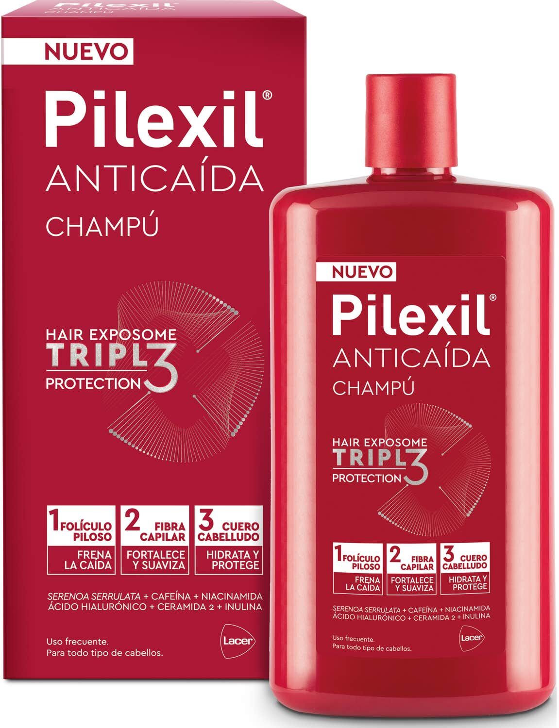 Pilexil Champú Anticaída Triple 450ml
