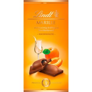 Lindt Tafelschokolade Marillenbrand Vollmilch, 100g