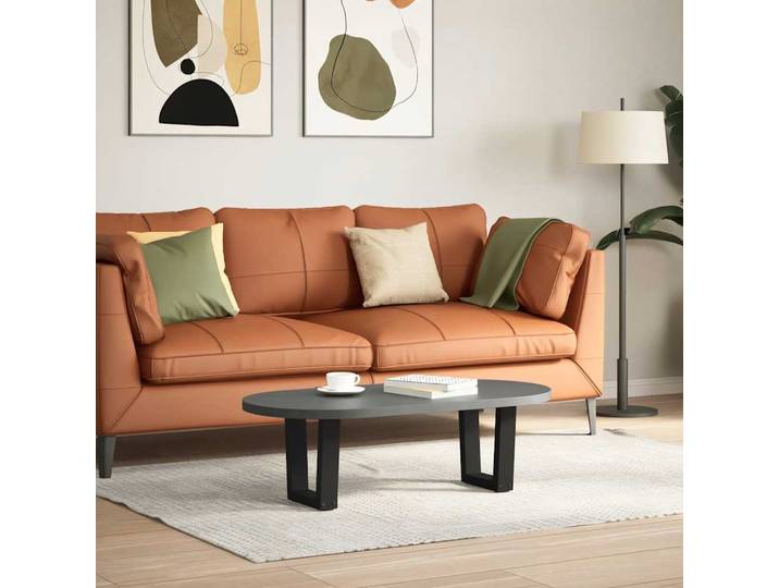 vidaXL Couchtischbeine V-Form 2 Stück Schwarz 30x(30-31,3) cm Stahl