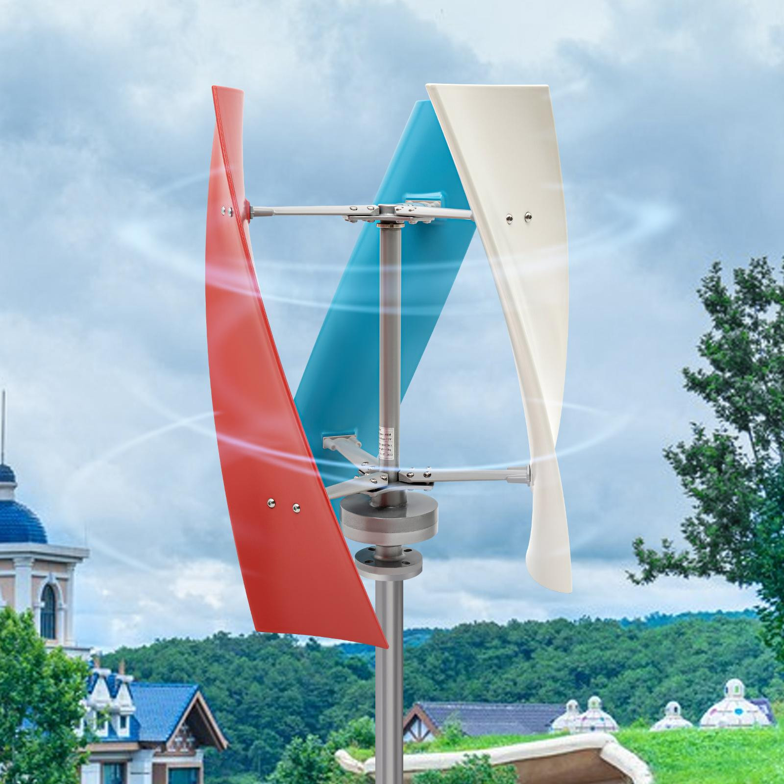 Enjoyshopping 50W Helix Verticale Windturbine met Laadregelaar 12/24V