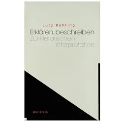 Erklären, beschreiben, Fachbücher von Lutz Rühling