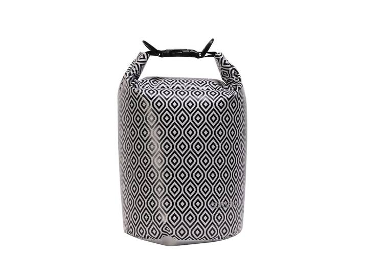 Dry Bag Tasche wasserdicht schwarz/weiss 5L