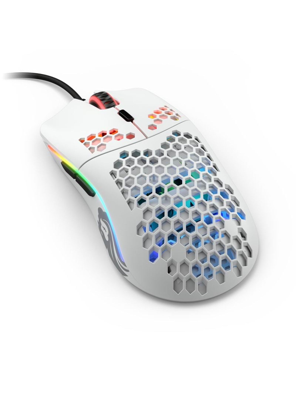 Glorious Model O- (Small) - Matte White - Gaming Maus (Weiß mit RGB)