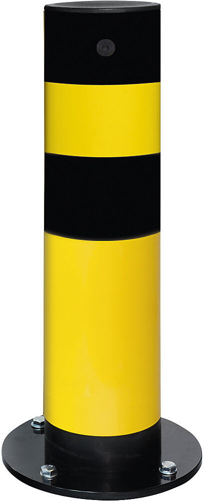 Poller, zum Aufdübeln, Höhe 665 mm, gelb beschichtet Black Bull