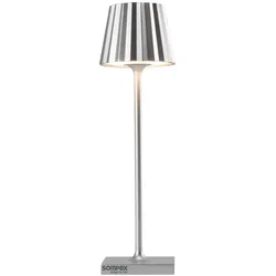 Troll Nano Lampe akku dimmbar Silber