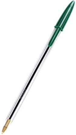 BIC Caneta  verde ( Cristal 1mm)