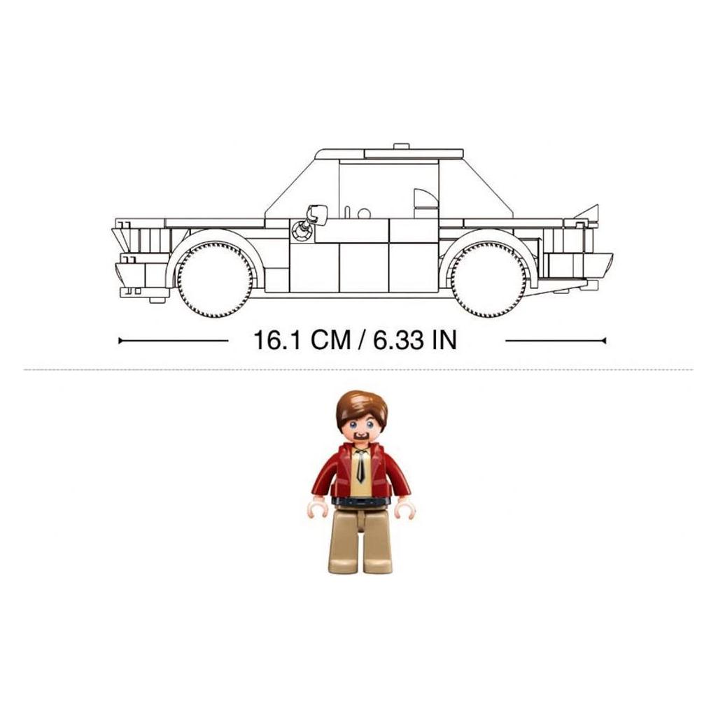 Sluban M38-B1126 - Model Bricks - Auto klassisch weiss (M38-B1126)