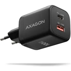 Axagon ACU- PQ100 PD3.0 & QC4 + Doppelausgänge Wandladegerät 100W Schwarz (100 W, 2 Ports), USB Ladegerät, Schwarz
