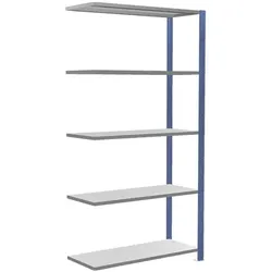 SCHULTE Lagertechnik Erweiterung Fachbodenregal 130x200 cm »MULTIplus150« 40 cm Tiefe 5 Böden blau blau, 130.6x200x43.6 cm