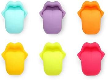 Inspired Living Creative Silicone Wine Glass Markers And Drink Charms With Cocktail Picks 2