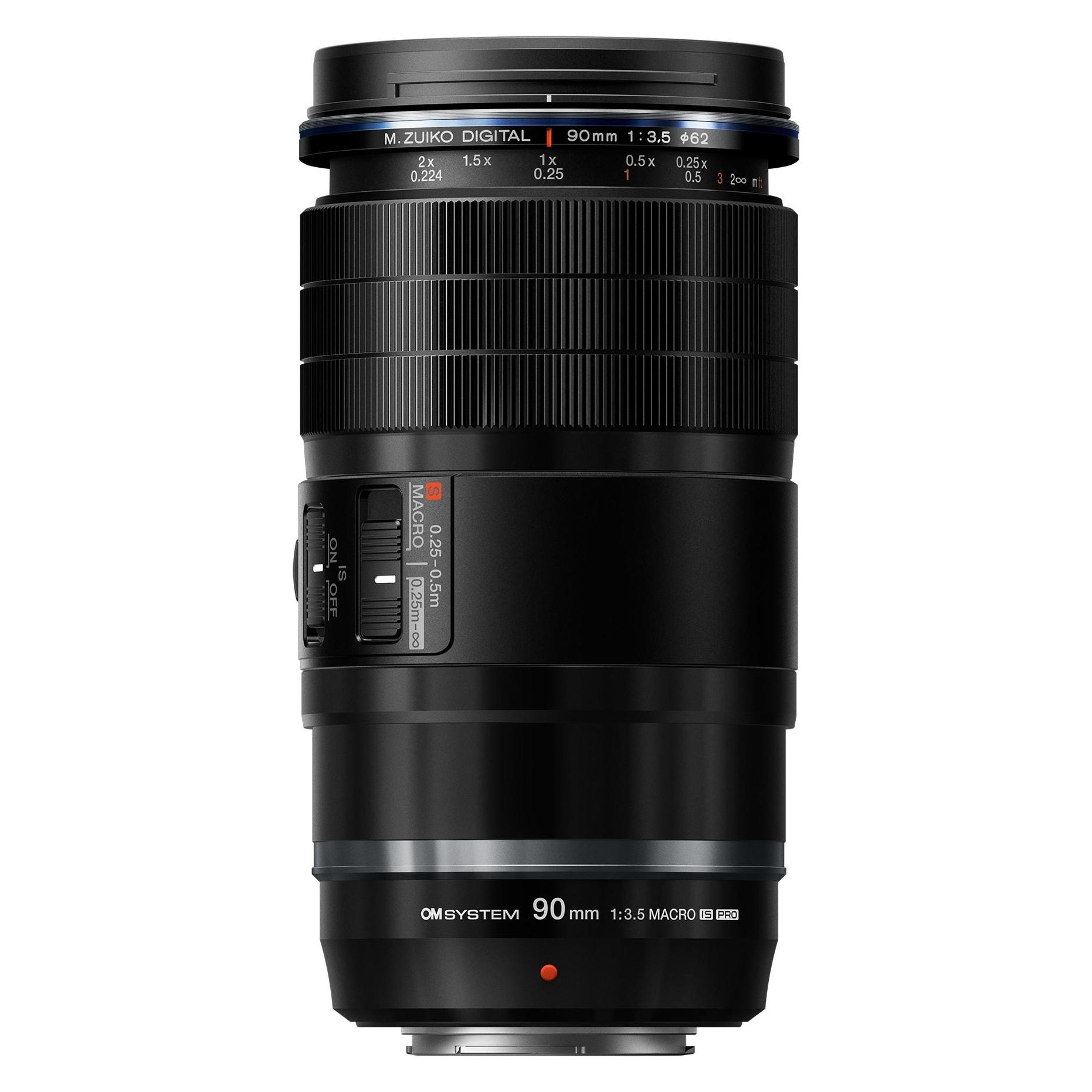 OM System M.Zuiko Digital ED 90mm f/3.5 Macro IS Pro (Micro Four Thirds, Micro Four Thirds) (V335150BW000)