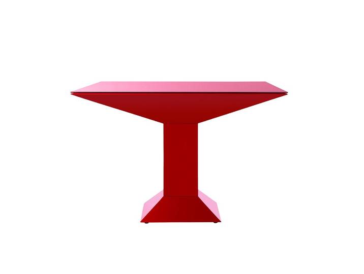 BD BARCELONA DESIGN table METTSASS (Rouge - acier et verre)