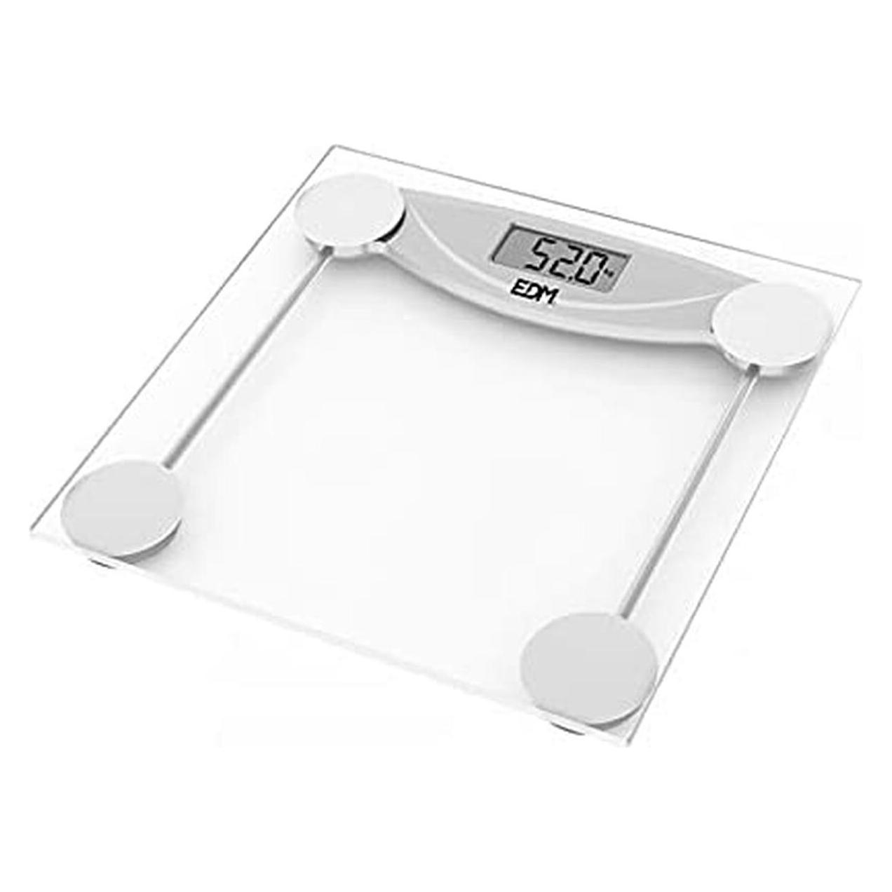 EDM Digitale Personenwaage 07520 Schwarz Durchsichtig Kristall 180 kg (180 kg) (45283868)