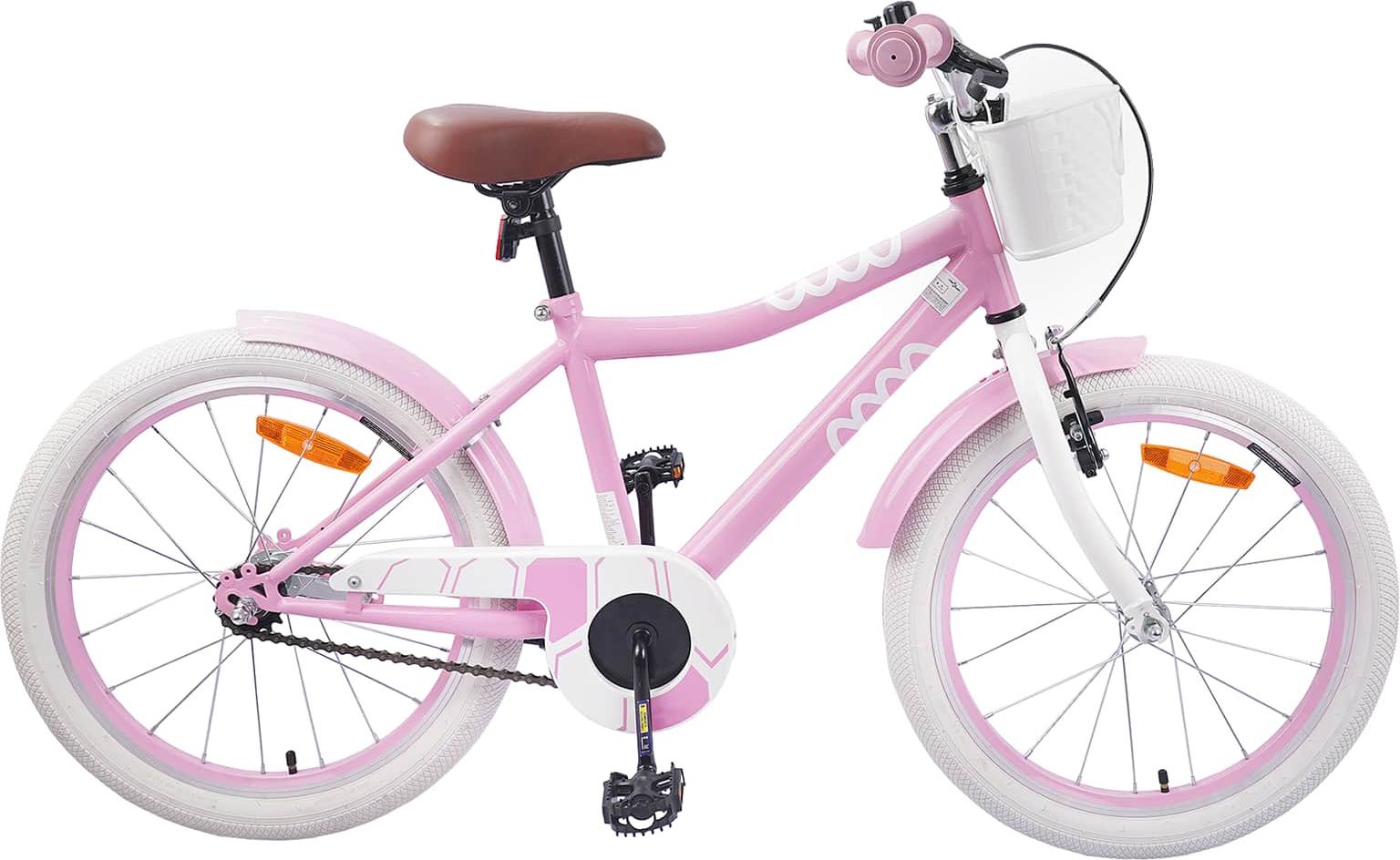 Kinderfahrrad 18 Zoll für 5-7 Jahre alt Hellrosa