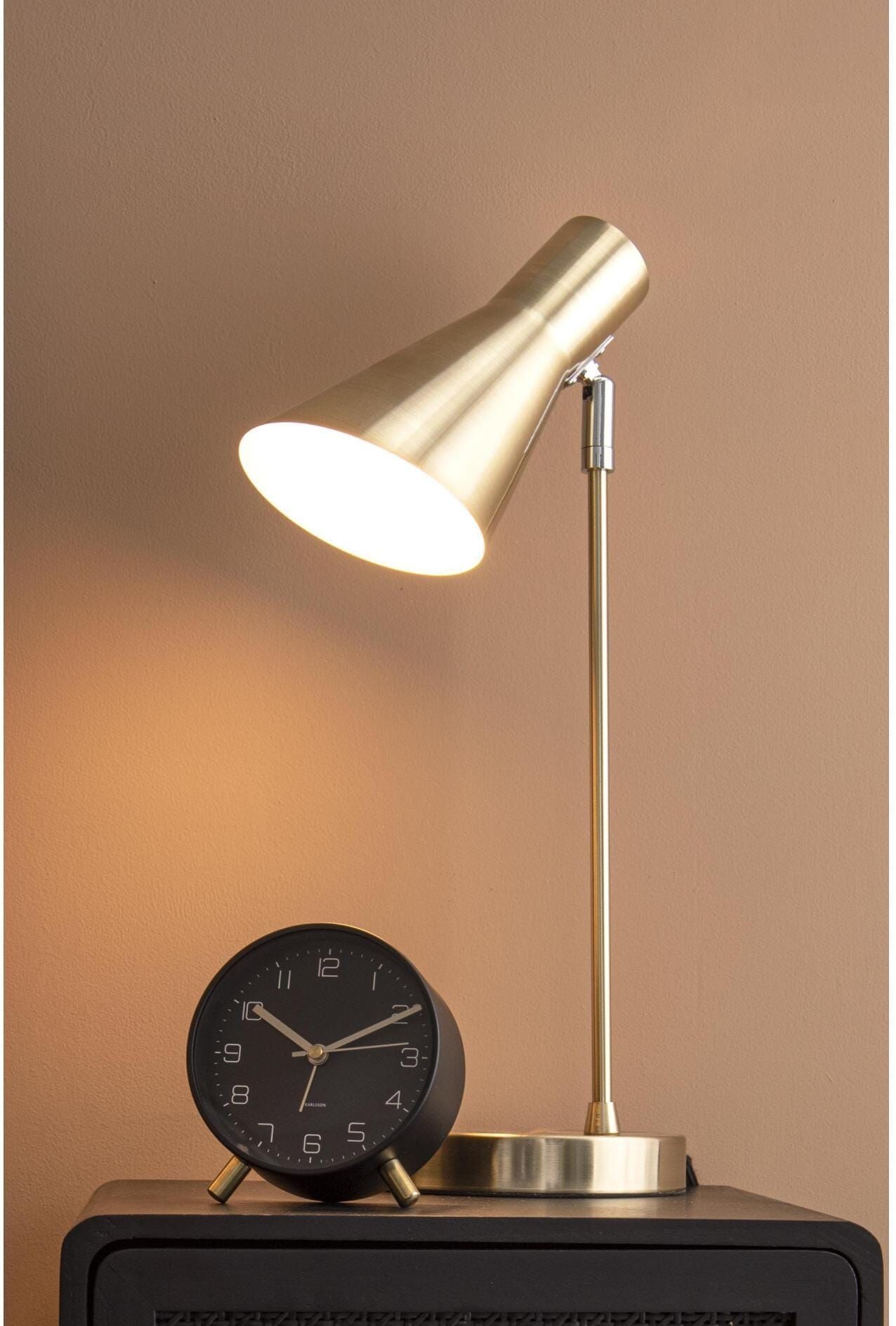 Wecker KARLSSON "Wecker Lofty, Schwarz matt", schwarz, Wecker, Wecker schwarz Einheitsgröße