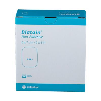 Biatain Schaumverband 5x7 cm nicht haftend 10 St Verband