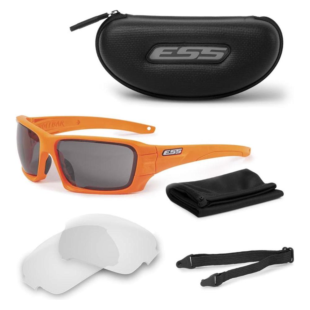 Ess Matthias Rollbar Ballistic Glasses Safety Orange Clear/Smoke Gray (62759023)