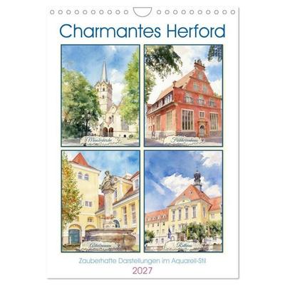 Charmantes Herford (Wandkalender 2027 DIN A4 hoch), CALVENDO Monatskalender