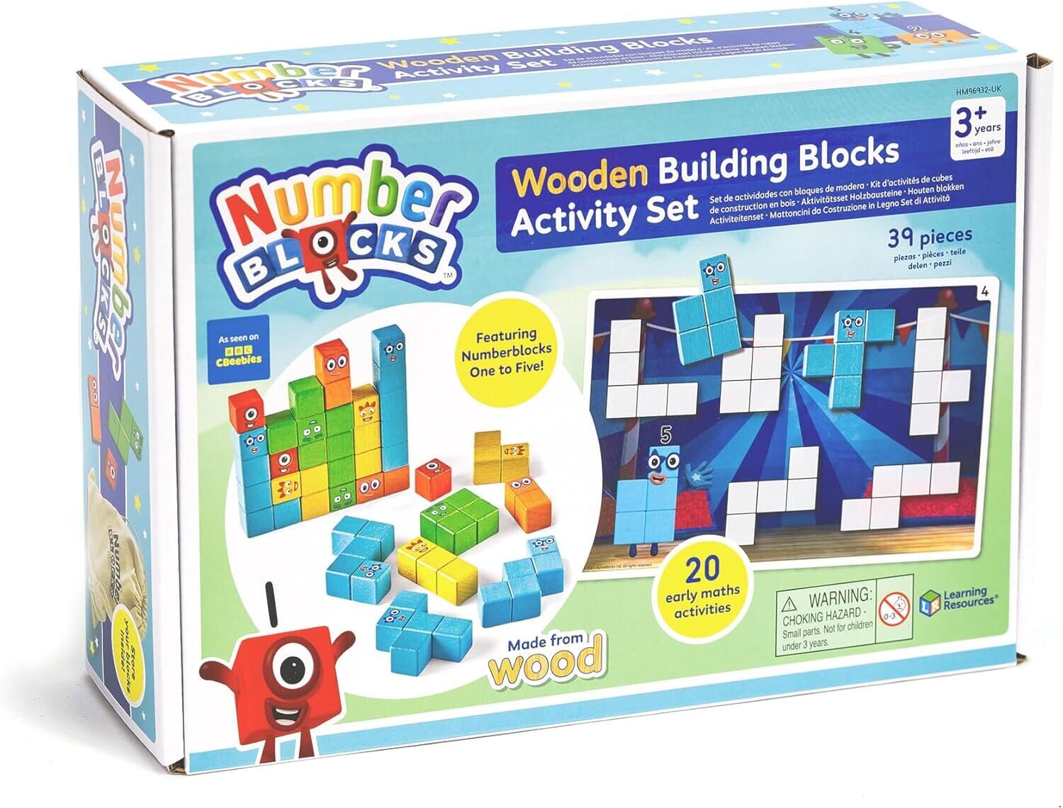 Numberblocks Wooden Building Blocks Activity Set by Learning Resources - Ages 3 Years+ - Educational Toy Learning Resources
