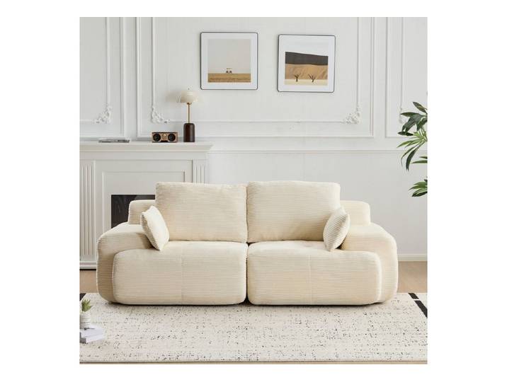 WHEELYOU Sofa 2-Sitzer Sofa für Wohnzimmer, modulare Gestaltung & Komfort, Hochwertiger Cordstoff für weichen, langlebigen Komfort