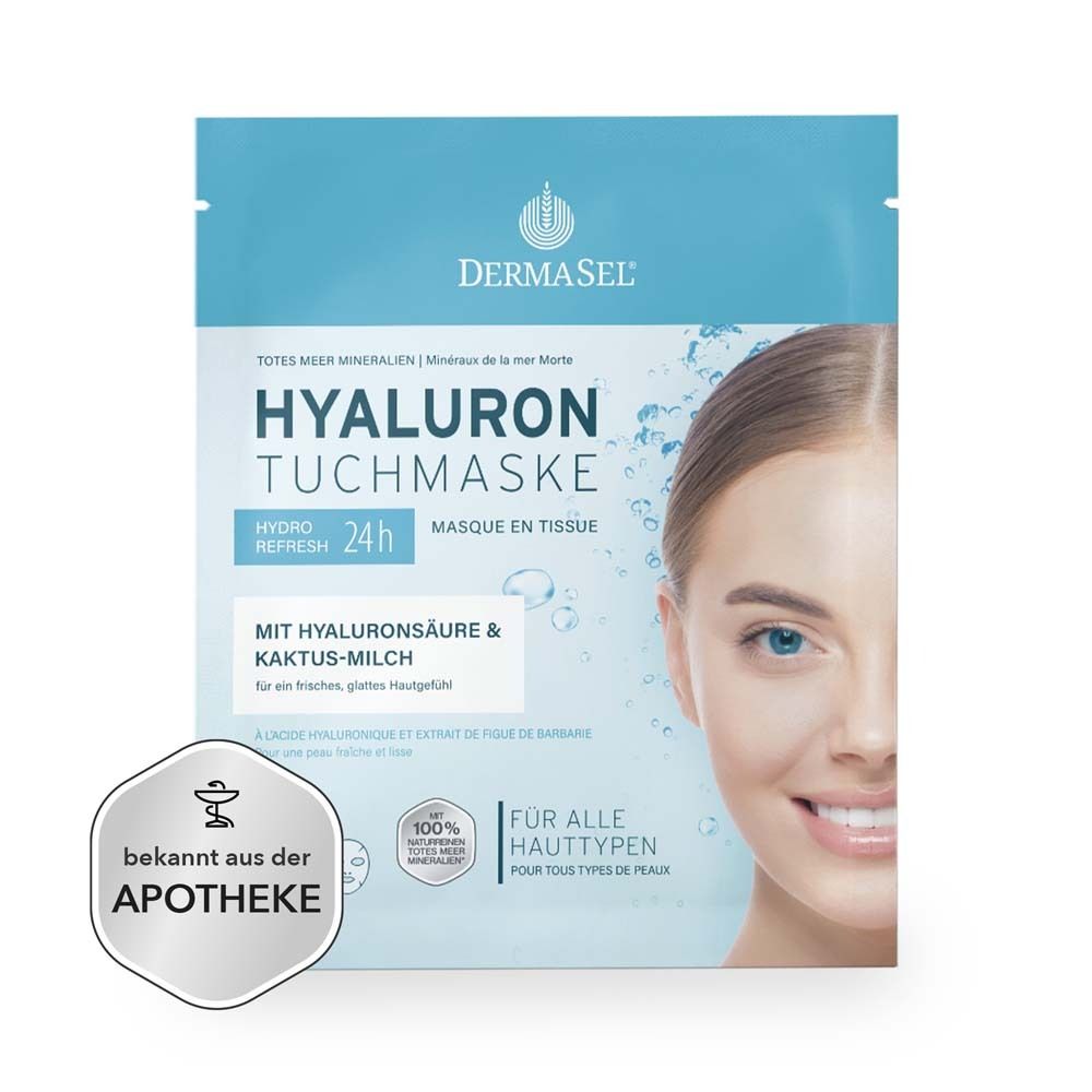 Dermasel Hyaluron Tuchmaske 1 St Gesichtsmaske