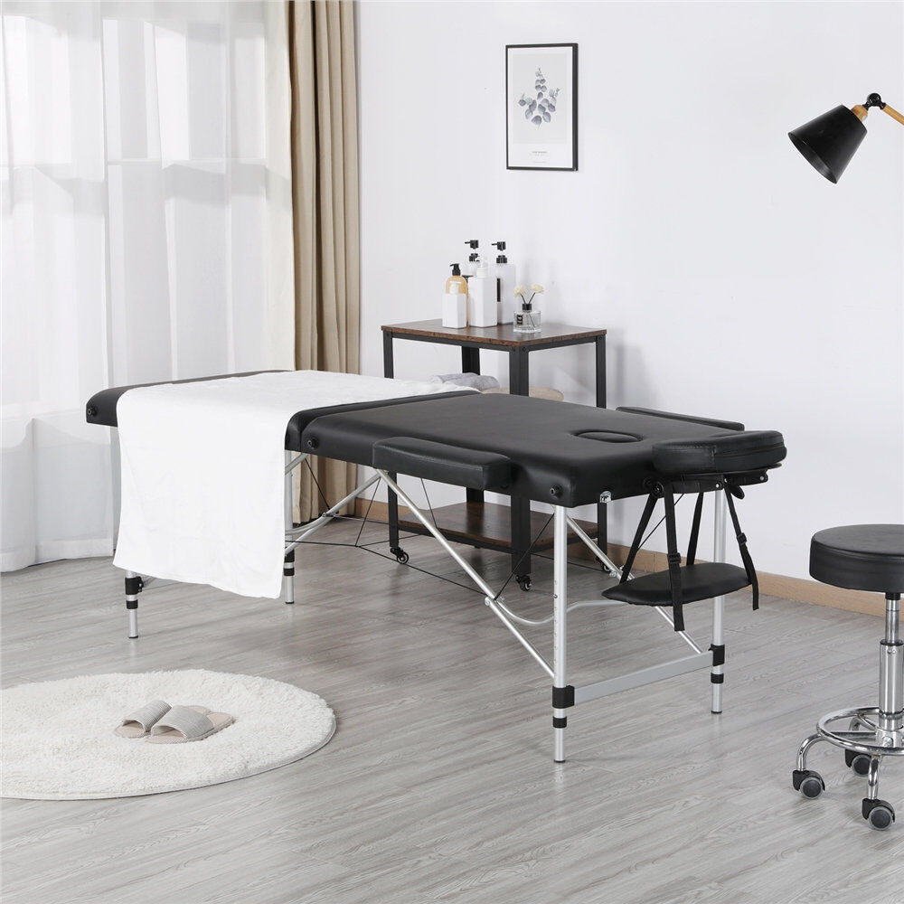 Yaheetech 213cm Rectangular Adjustable Folding Table Black 213cm L X 82cm D